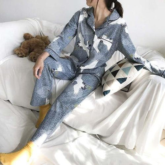 Ensemble pyjama femme coton