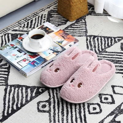Chaussons Peluche Lapin Femme