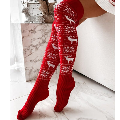 Grosses Chaussettes de Noël Rouge