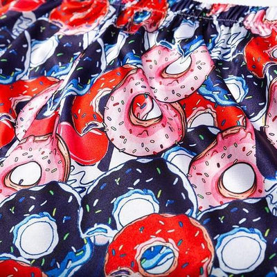 Pyjama Crop Top Imprimé Donuts