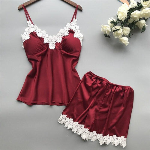 Pyjama Femme Rouge et Blanc 'Dalia'