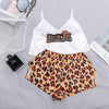 Pyjama Crop Top Imprimé Leopard "Jungle"