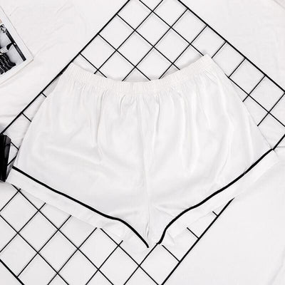 Pyjama Short Blanc 'Whity'